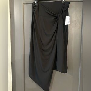 NWT Nine West Women's Black Skirt Wrap Midi size XL